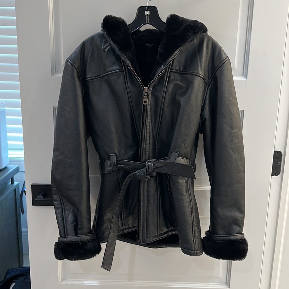 Wilson’s Leather Faux Fur Leather Jacket!